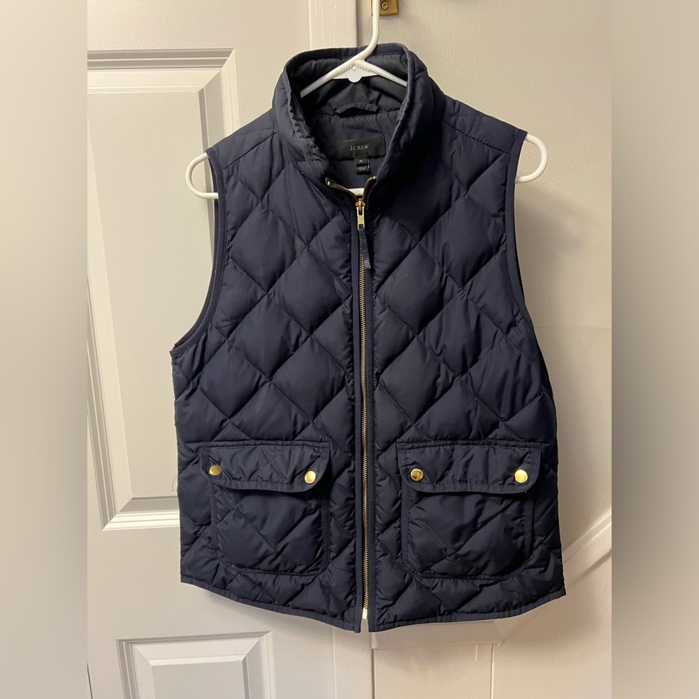 J.Crew Navy Puffer Vest